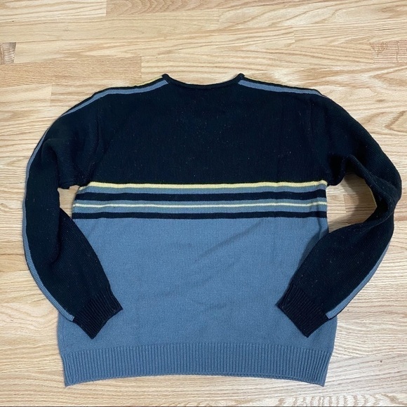 Vintage Kids Spyder V-neck Sweater Sz 18 Black - Picture 4 of 7